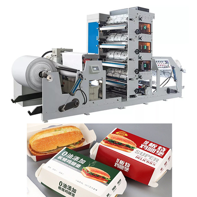 850mm 60m/Min Kraft Paper Carton Box Flexo Printing Machine 6 Color Printing Machine